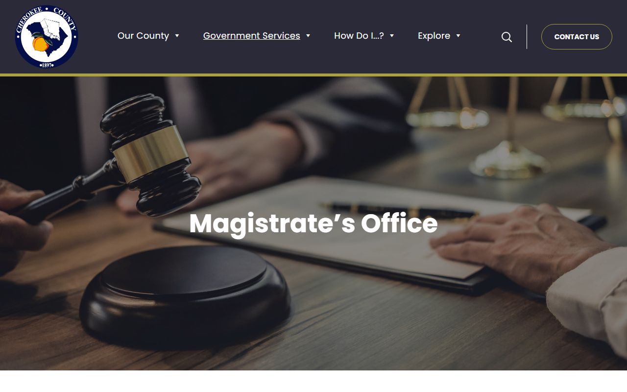 Cherokee County Magistrate Court warrant records