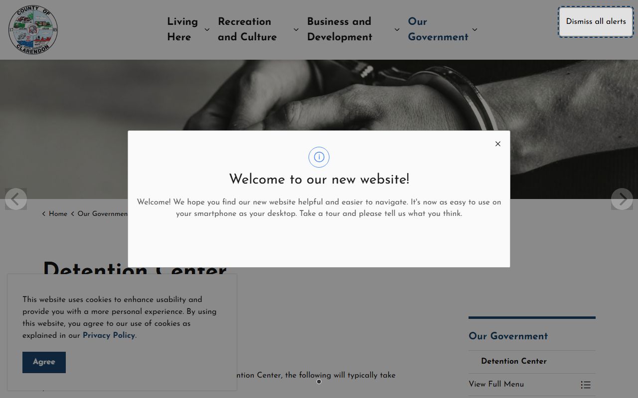 Clarendon County Detention Center warrant records