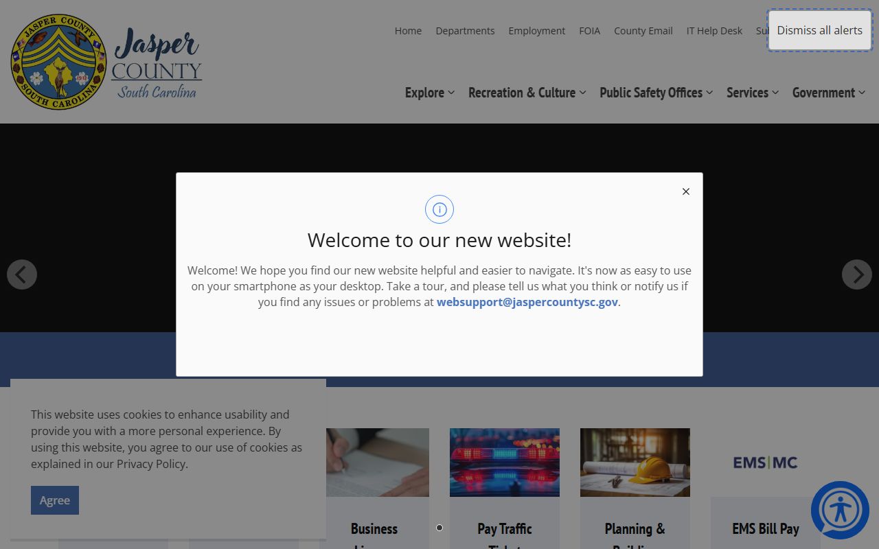 Jasper County warrant records from the Sheriff's Office